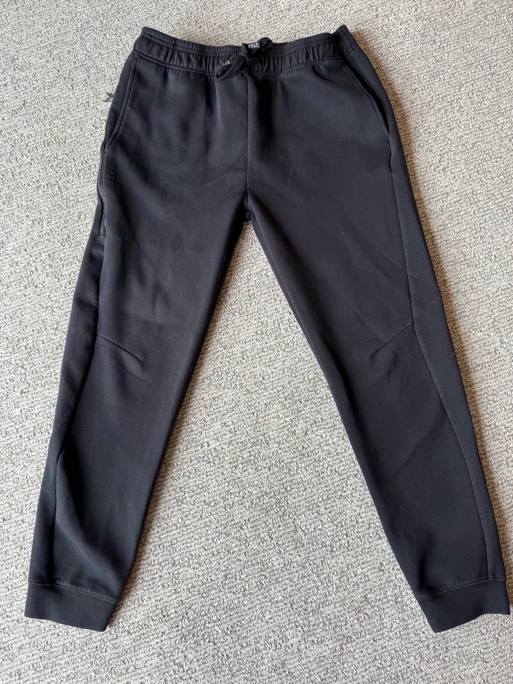Bylt Basics Black Stretch Active Drawstring Jogger Pants Size Large
